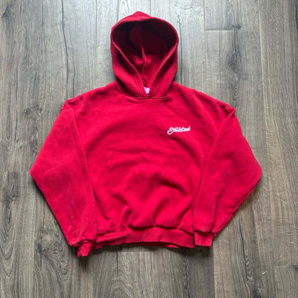 Edikted So Sporty Red Hoodie